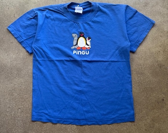 00s Pingu Cartoon Tv Show T-Shirt Größe M