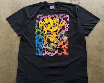 90s Lisa Frank Art Y2K Dog T-shirt