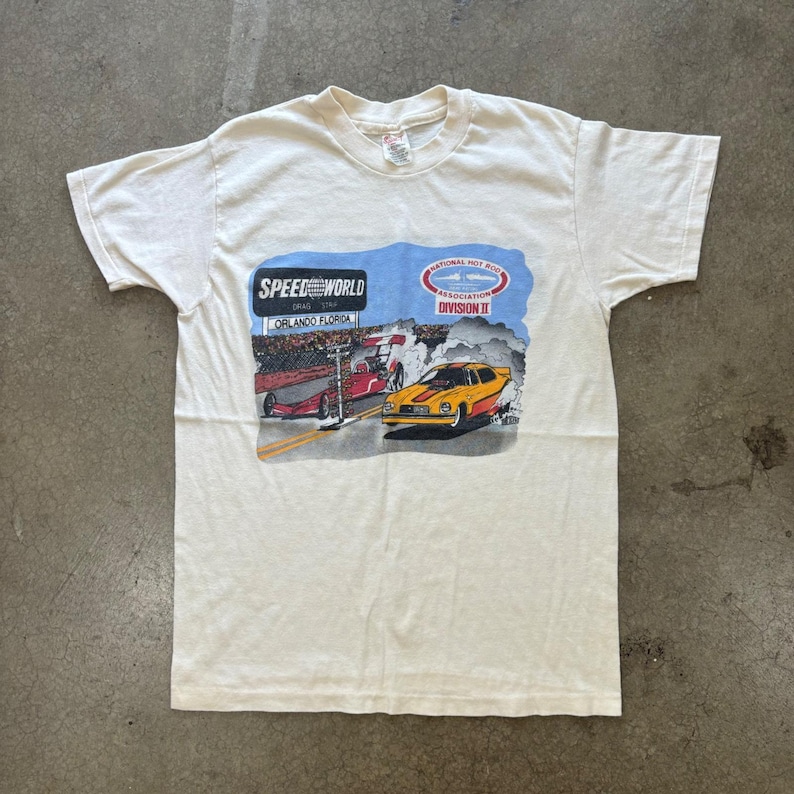 80er Jahre Speedworld NHRADrag Racing T-Shirt Gr. M Bild 1