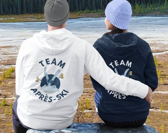 Après Ski Unisex Heavy Blend™ Team Après Ski Full Zipper Hoodie | Trendy Ski Hoodie Sweatshirt | Ski Trip Apparel