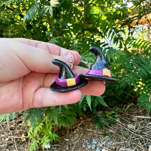 Witch hat earrings