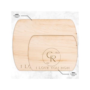 Personalized Hardwood Oval Cutting Board, Made in USA, Custom Engraved Kitchen Board, Gift for Cooks, Housewarming, Wedding and More