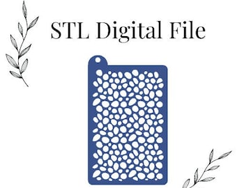 Stencils #38 for Polymer Clay, Digital STL File, Instant Download, STL file for 3D Printer, 3 thickness sizes