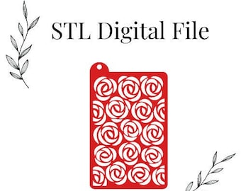 Stencils #41 for Polymer Clay, Digital STL File, Instant Download, STL file for 3D Printer, 3 thickness sizes
