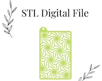Stencils #24 for Polymer Clay, Digital STL File, Instant Download, STL file for 3D Printer, 3 thickness sizes