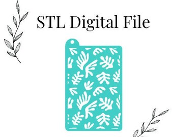 Stencils #81 for Polymer Clay, Digital STL File, Instant Download, STL file for 3D Printer, 3 thickness sizes