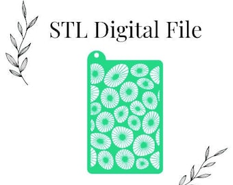 Stencils #75 for Polymer Clay, Digital STL File, Instant Download, STL file for 3D Printer, 3 thickness sizes