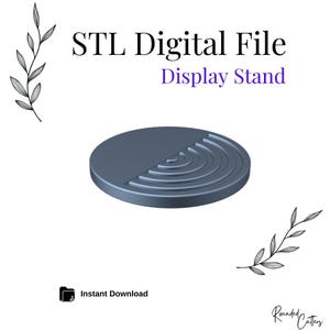 Displaystandaard met sleuf voor Card Earring #13, digitaal STL-bestand, direct downloaden, STL-bestand voor 3D-printer, 2 maten