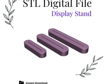Display Stand with Slot for Card Earring  #10, Digital STL File, Instant Download, STL file for 3D Printer, 3 sizes