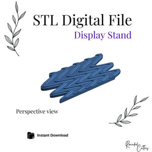 Aufsteller mit Steckplatz für Ohrringanhänger #3, digitale STL-Datei, Instant Download, STL-Datei für 3D-Drucker, 1 Größe