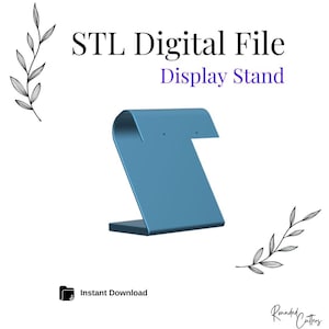 Ohrringen Ständer für Ohrringe #12, digitale STL Ohrringe, Instant Download, STL Datei für 3D Drucker, 1 Größe