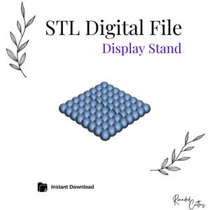 Soporte de exhibición con ranura para aretes de tarjeta n.° 6, archivo STL digital, descarga instantánea, archivo STL para impresora 3D, tamaño 1