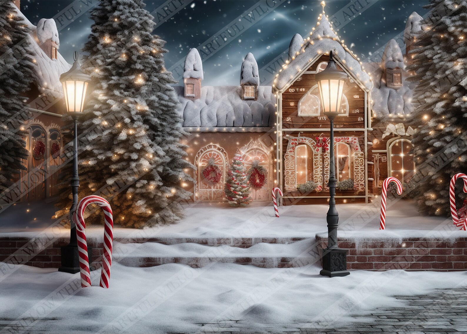 The 'ginger' Digital Backdrop Collection (SET OF 5 Stunning Festive ...