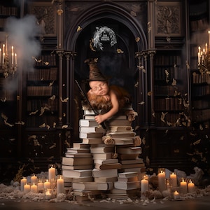The &#39;Harry&#39; Digital Backdrop collection (SET OF 5 stunning The Wizard and magic inspired backdrops for Newborn & Baby photography)