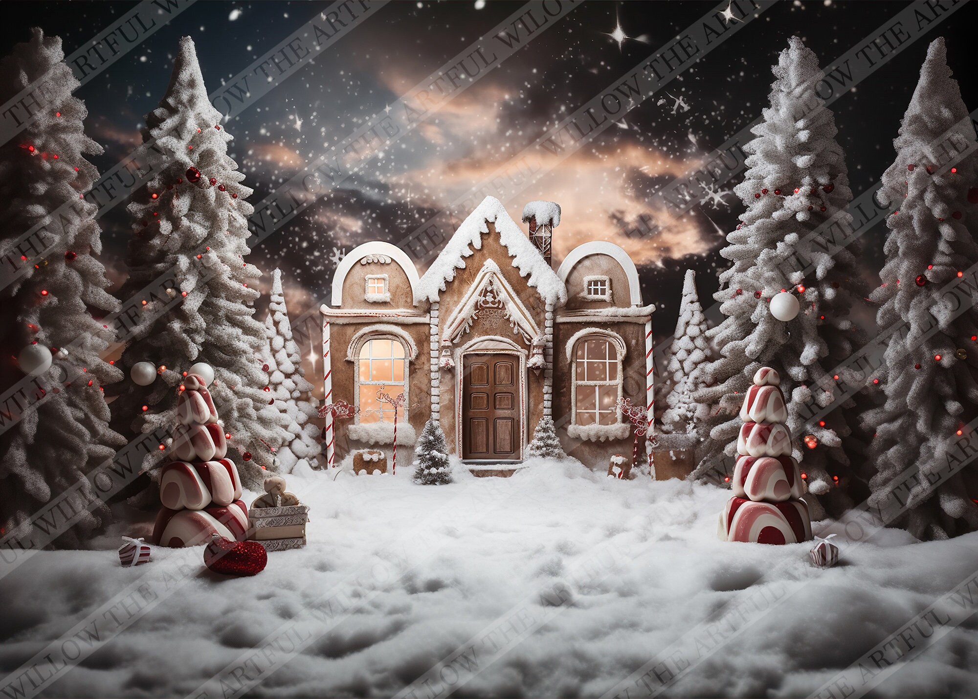 The 'ginger' Digital Backdrop Collection (SET OF 5 Stunning Festive ...