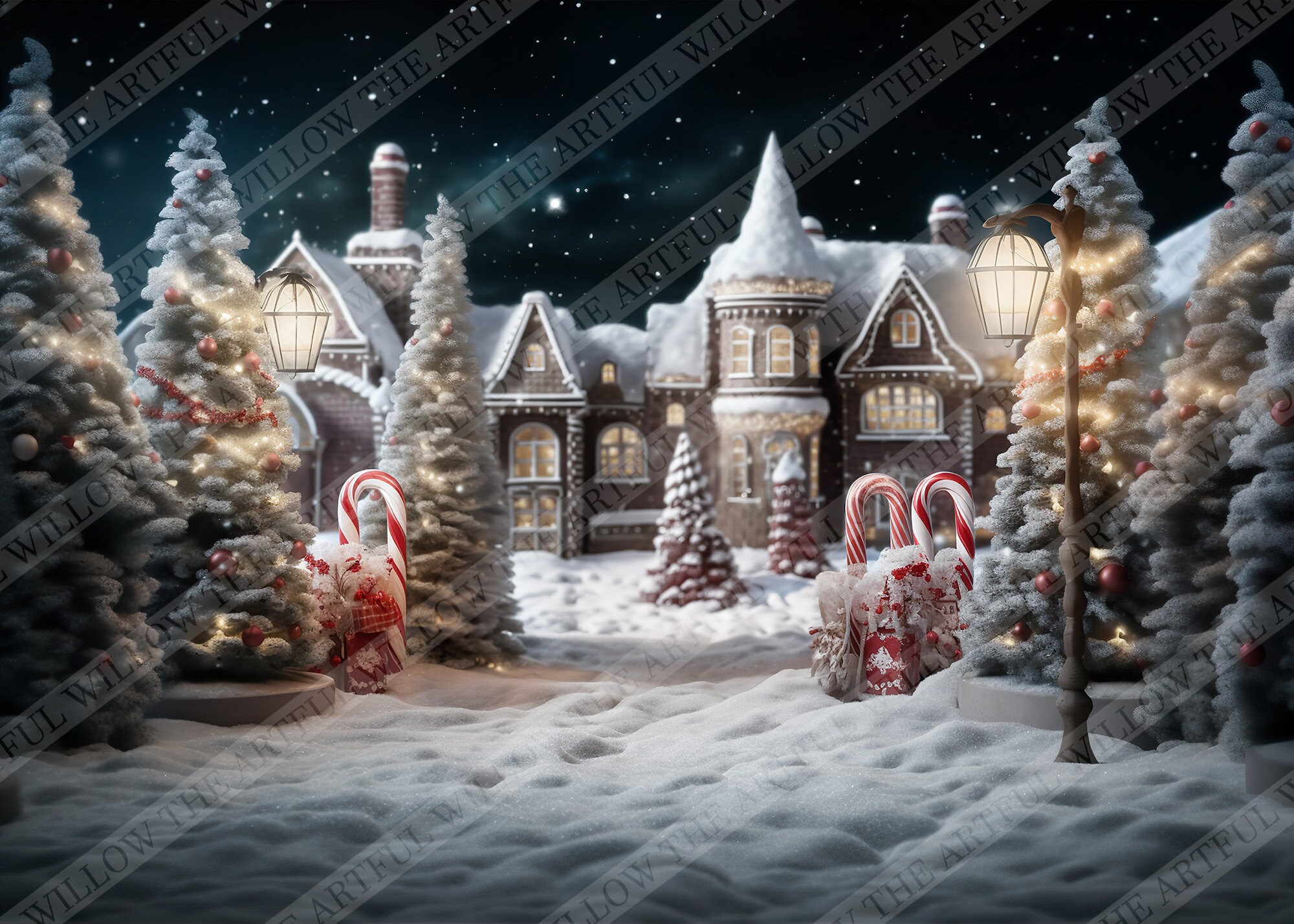 The 'ginger' Digital Backdrop Collection (SET OF 5 Stunning Festive ...