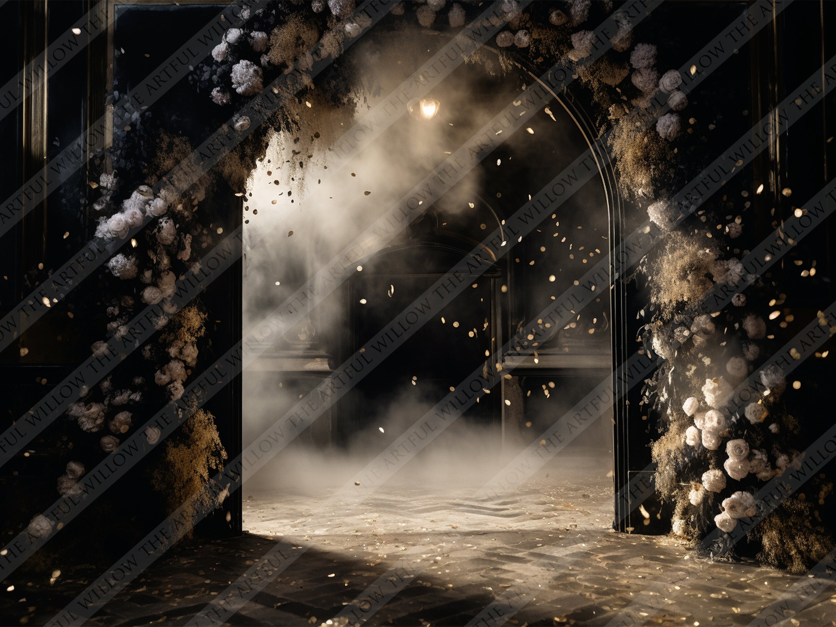 Digital Backdrop Collection The 'ellie' Digital Backdrop Collection (SET OF 5 Stunning Black and ...