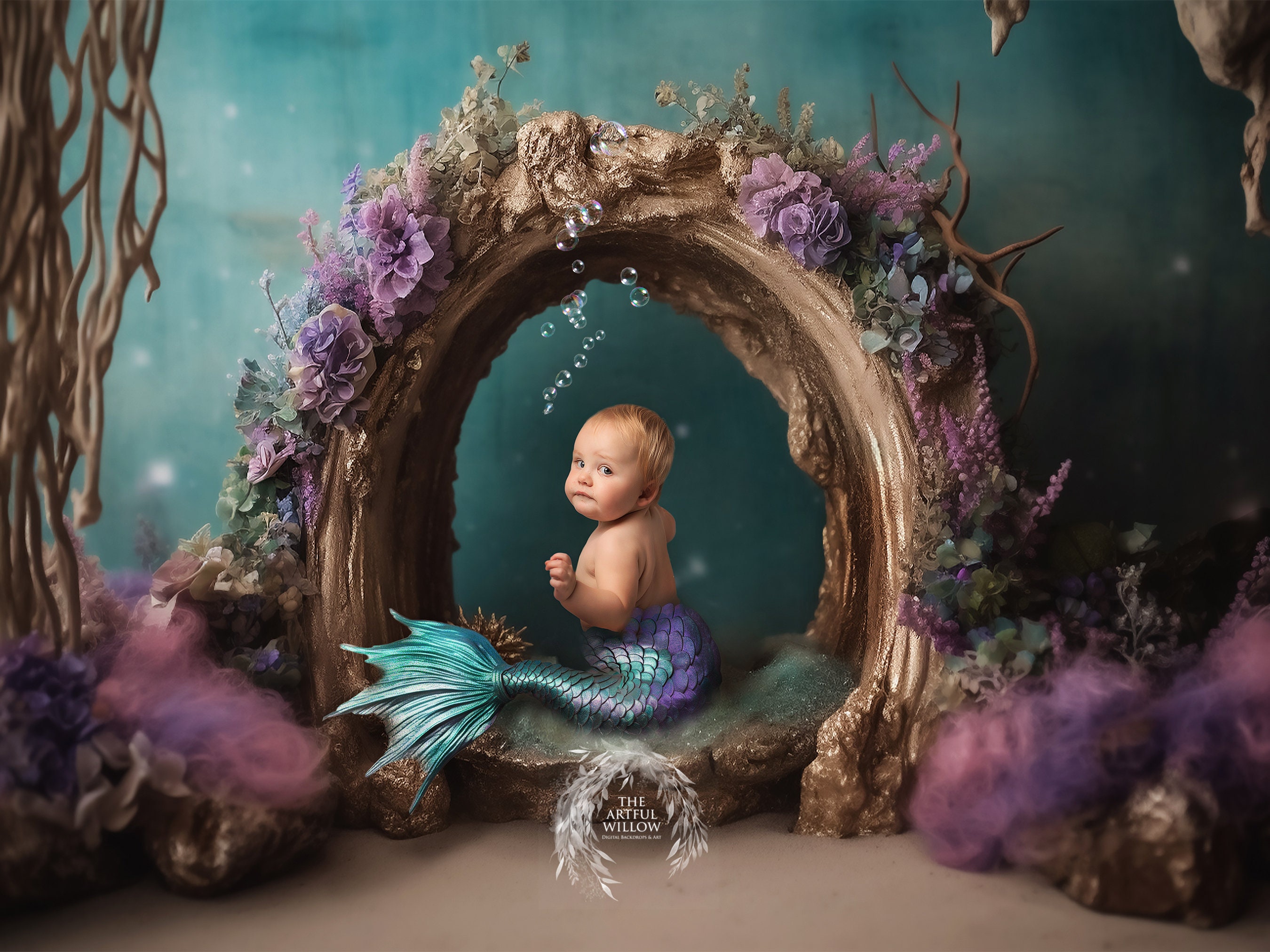 The 'ariel' Mermaid Tail Overlay Collection SET OF 6 Stunning Mermaid