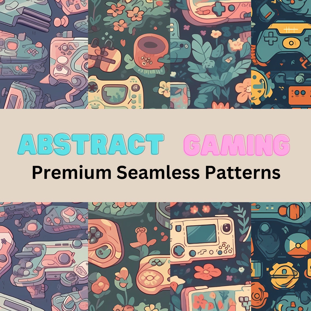 Abstract Gaming Seamless Patterns - Etsy