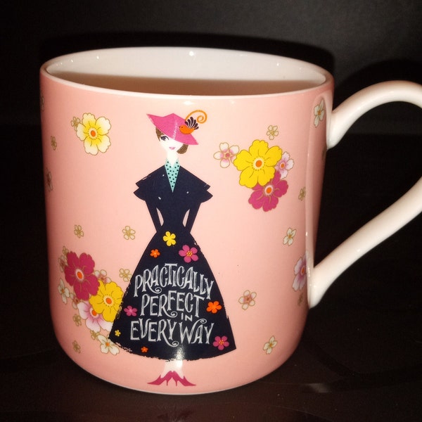 Royal Albert Disney Mary Poppins Returns "Practically Perfect" Mug - Like New 3.25"