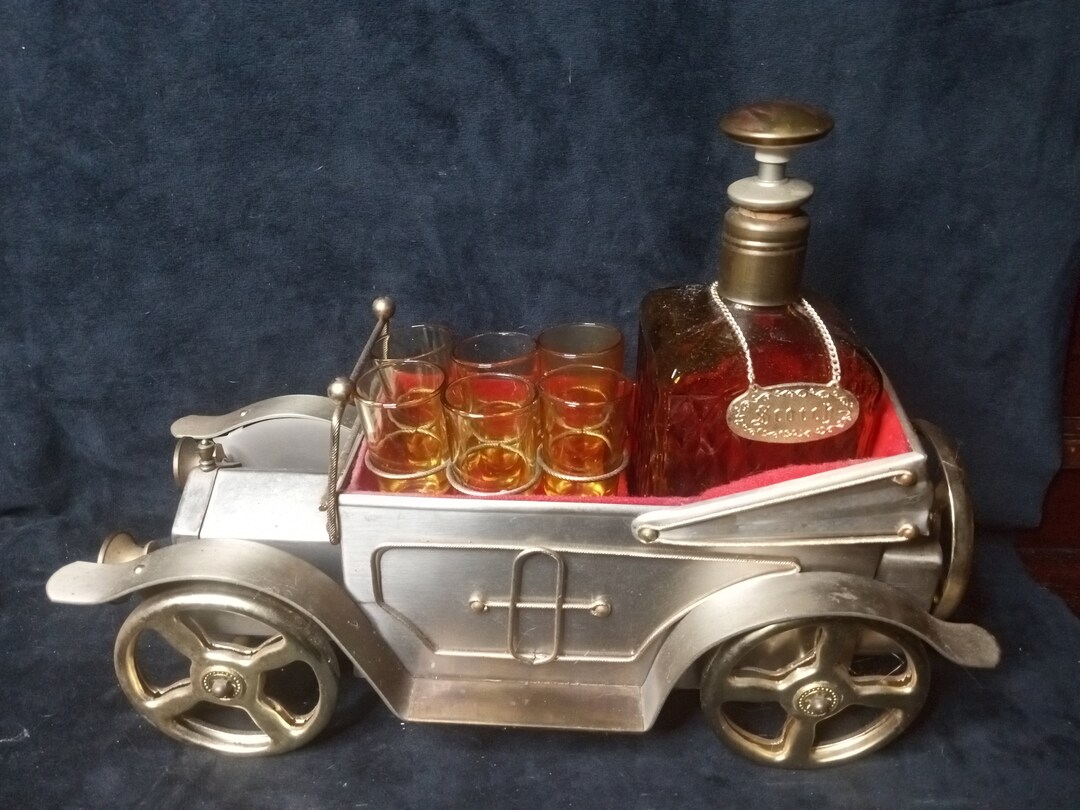 Vintage Barware Ford Modelt Bar Car Music Box Liquor Decanter Etsy