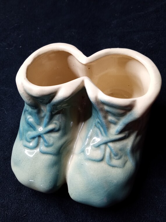 Blue Baby Shoes - 1960's - image 1