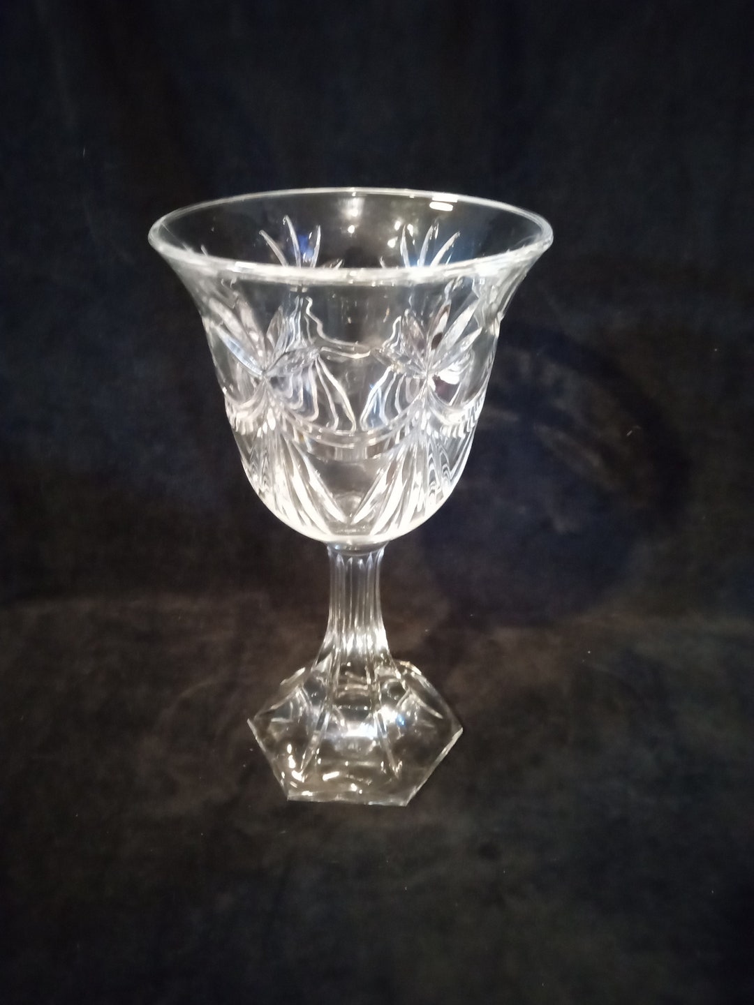 Crystal Goblet Candy Bowl Centerpiece 9” Tall 5 1/4” Wide - Etsy