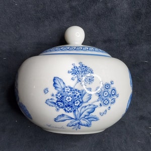 Doulton Everyday Blue Botanic Covered Sugar Bowl