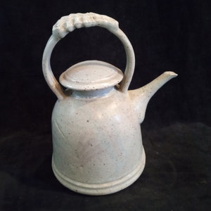 Vintage Hand Made and Signed Stoneware Kettle / Tea Pot