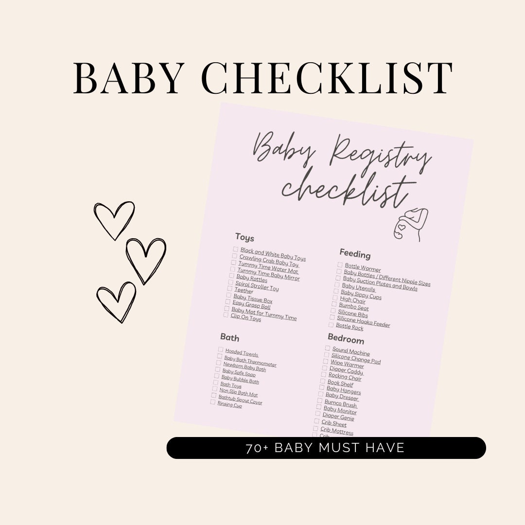 Baby Registry Checklist Baby Registry Amazon Baby Registry Etsy