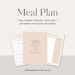 Toddler Meal Plan Template Kids Meal Plan Kids Template Toddler Meal ...