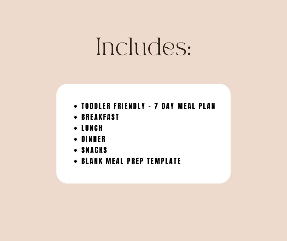 Toddler Meal Plan Template Kids Meal Plan Kids Template Toddler Meal Toddler Meal Plan Template Kids Meal Plan Kids Template Toddler Meal