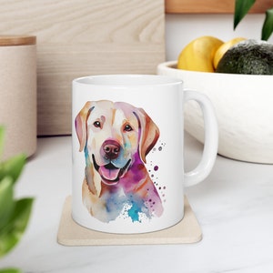 Dog Mug, Labrador Retriever Coffee Cup, Father&#39;s Day Gifts, Dog Dad Gift, Mother&#39;s Day Gift, Dog Mom Gifts, Labrador Ceramic Mug, Dog Life