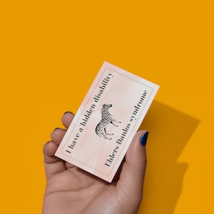 Hidden Disability Card - Ehlers-Danlos Syndrome (Digital)