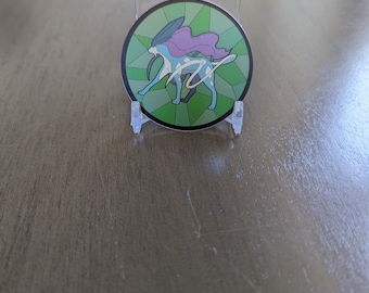 Suicune Stained Glass Sticker