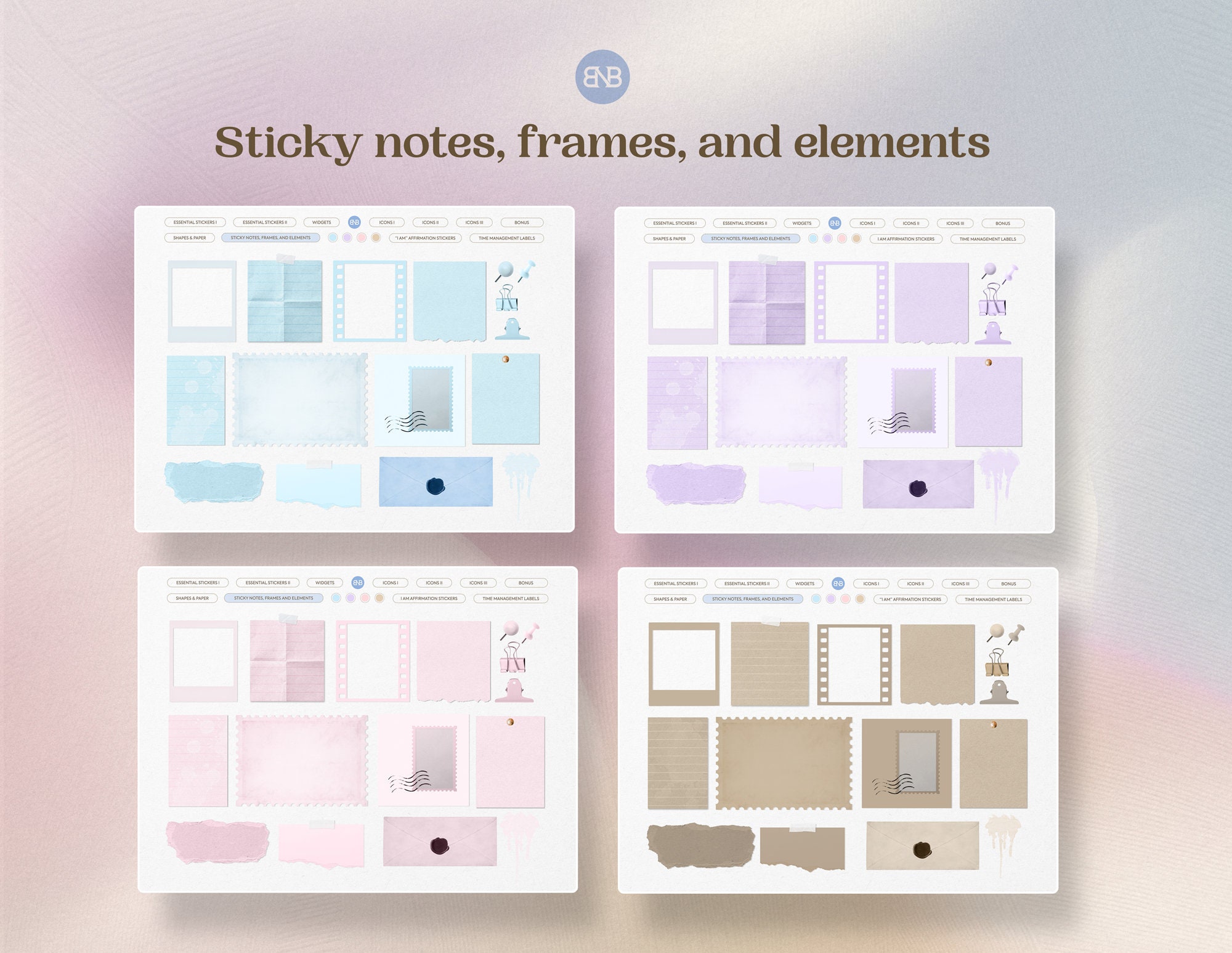 Everyday Life Digital Stickers for Goodnotes Daily Planner Stickers ...
