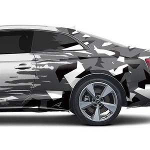 Custom Geometric Vehicle Wrap