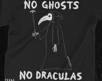 No Ghosts No Draculas • Camiseta gráfica de marca de artista • Edición limitada • Camiseta unisex para adultos y jóvenes