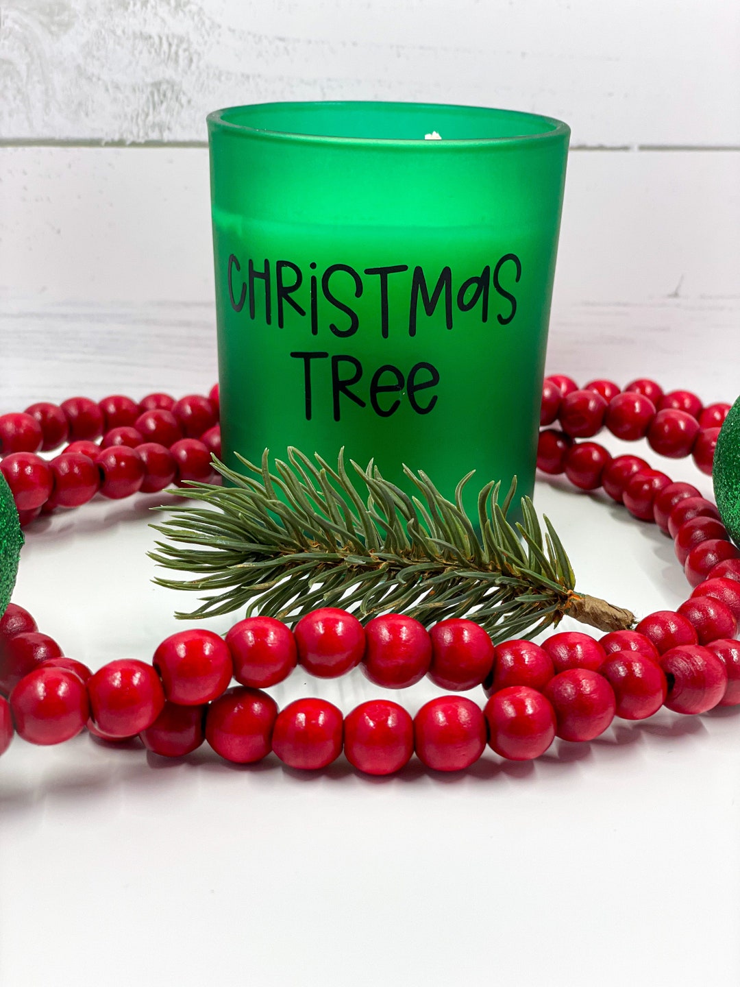 Handmade Christmas Tree Scented Soy Candle 8oz - Etsy