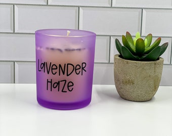 Hand Poured Lavender Aromatherapy Soy Candle 8oz and 16 oz