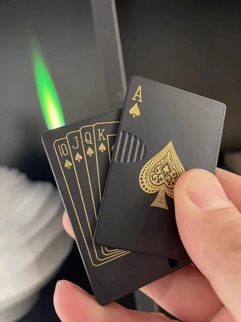 Unique Playing Card Lighter Customer Lighters, Refillable, Cool Gift