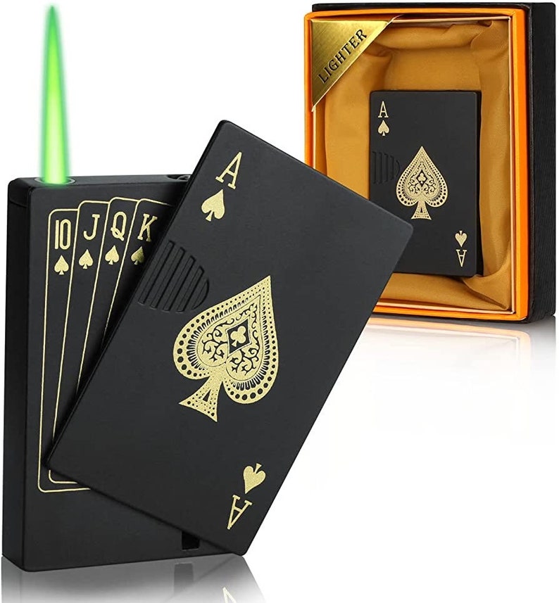 Unique Playing Card Lighter Customer Lighters, Refillable, Cool Gift