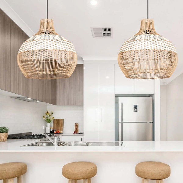 Wicker Pendant Shade - Etsy