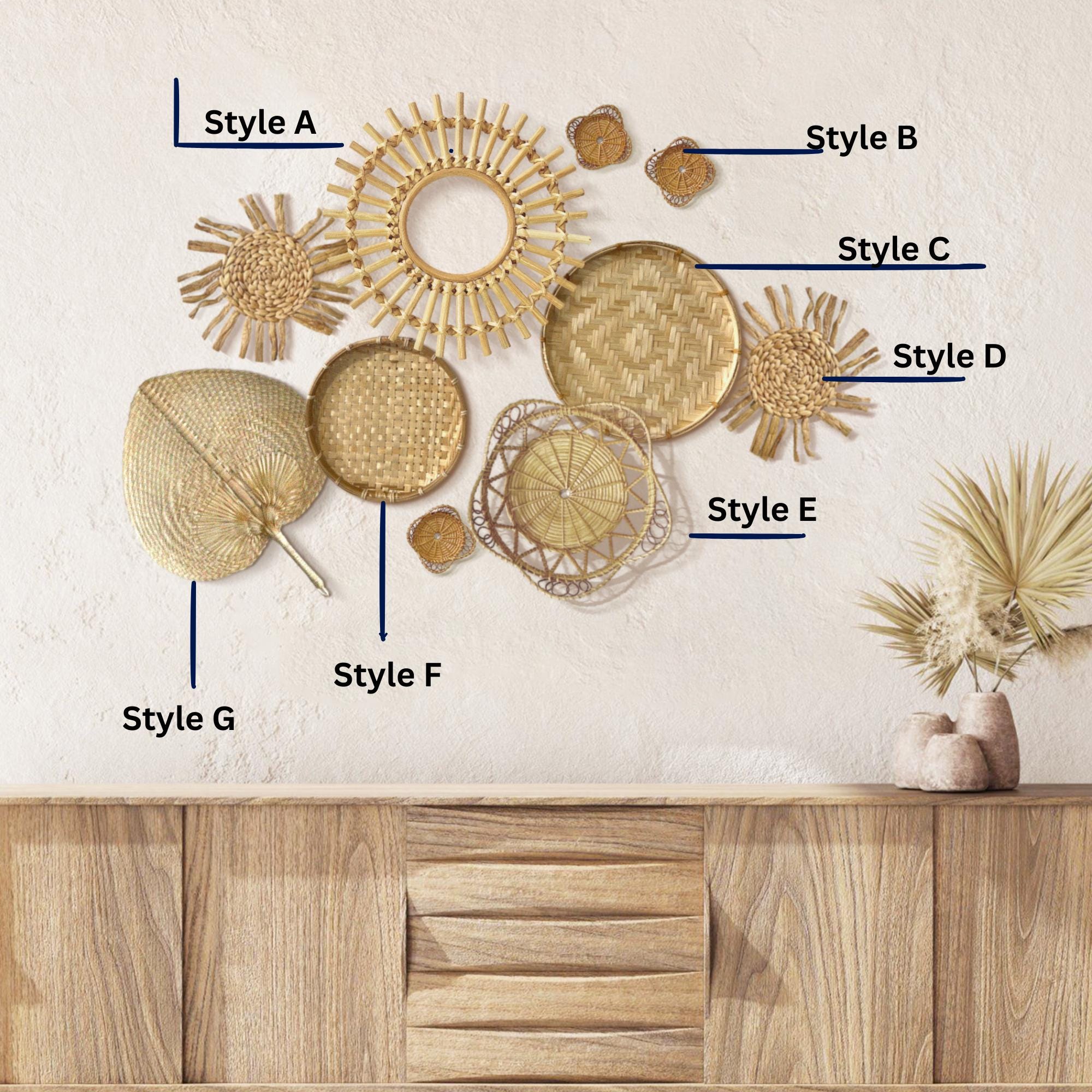Bali Wall Decor Set for All Home Decor. Luxury Wall Decor for Farmhouse ...