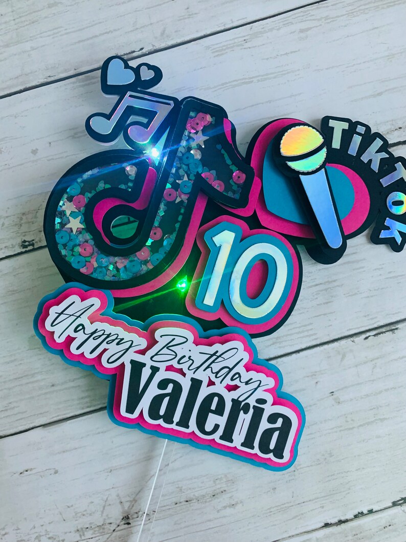 Tiktok Cake Topper Etsy