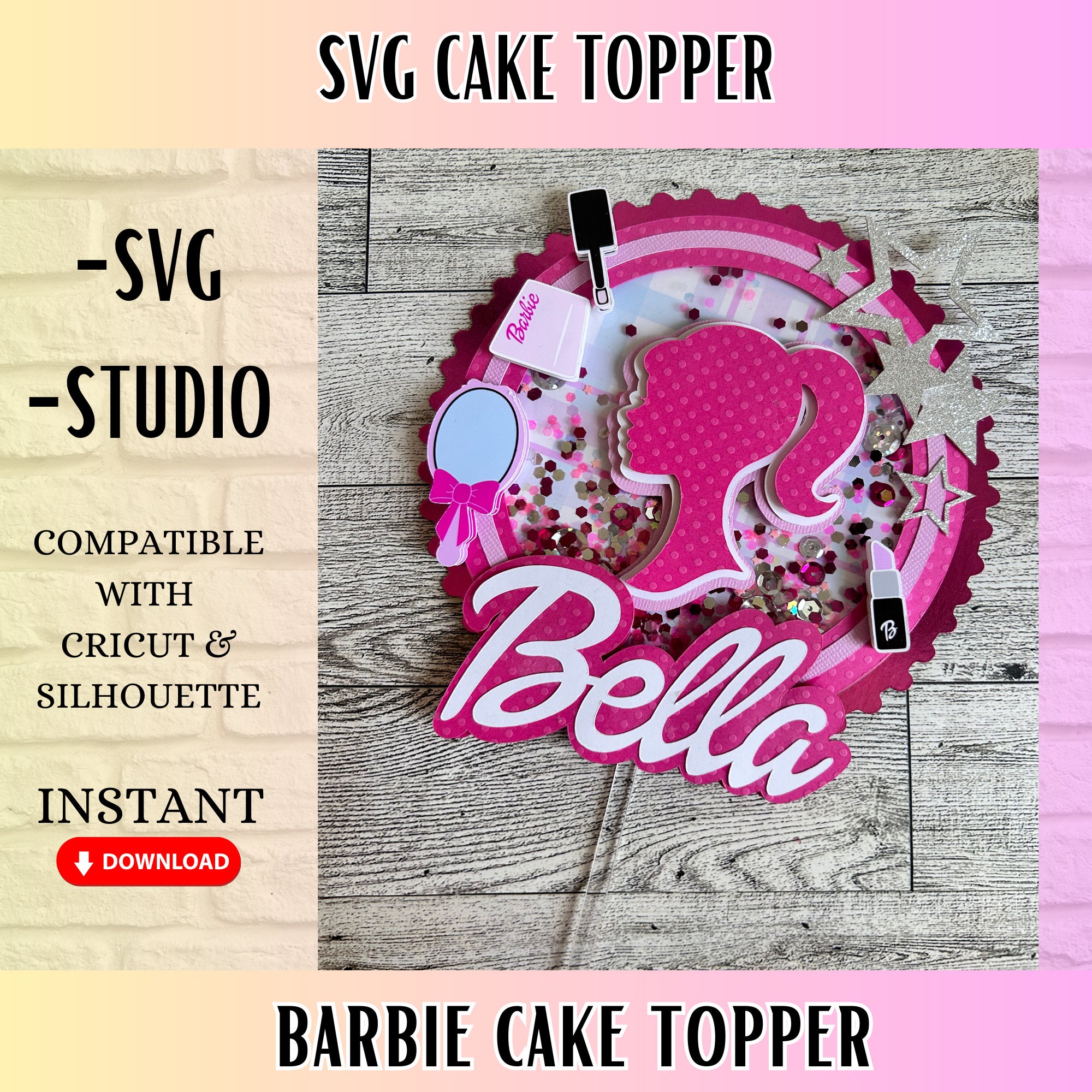 Finally a Barbie themed cake. . . @barbie Toppers: @cricutyummies  @chocolateyummies