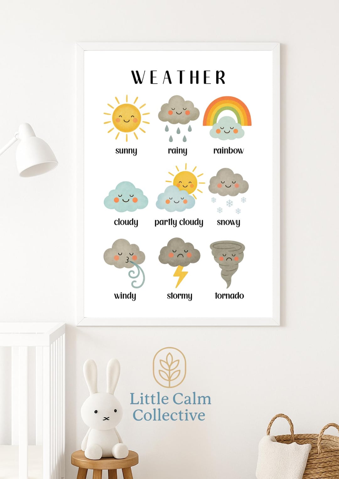 Weather Poster – Educational Printable for Kids | Calm Weather