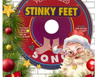 Personalized Merry Christmas Stinky Feet Song-MP3