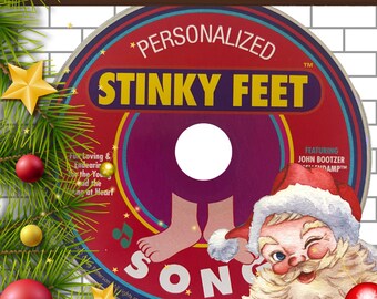 Grandpa Stinky Feet Christmas Song- MP3 and printable Christmas card