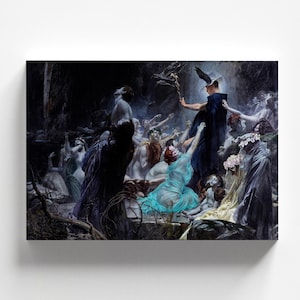Souls on the Banks of the Acheron by Adolf Hirémy-Hirschl (1898) | Symbolism, Mythological Art (D0017)